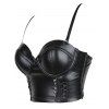 Corset style punk à lacets et armatures - Noir XL | US 10