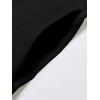 Robe gothique à imprimé géométrique et poches, robe longue à bretelles spaghetti - Noir XXL | US 14