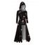 Sweat à capuche gothique d'Halloween avec imprimé tête de mort et roses - Noir S | US 4