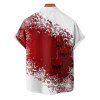 Christmas Couple Outfit Snowflake Skulls Print Ruched Mini Dress and Shirt Set - Blanc S | US 4
