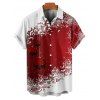 Christmas Couple Outfit Snowflake Skulls Print Ruched Mini Dress and Shirt Set - Blanc S | US 4