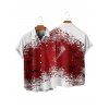 Christmas Couple Outfit Snowflake Skulls Print Ruched Mini Dress and Shirt Set - Blanc S | US 4