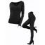Gothic Outfit Crisscross Lace Up Top Grommet Buckle Pants and Boots Set - Noir S | US 4