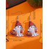 Boucles d'oreilles d'Halloween en acrylique, motif fantôme mignon avec jus de citrouille - multicolor A 