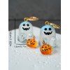 Boucles d'oreilles Halloween Fantôme avec citrouille Boucles d'oreilles mignonnes - Blanc 