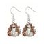 Boucles d'oreilles mignonnes d'Halloween, boucles d'oreilles en acrylique de fête de citrouille florale fantôme - multicolor A 
