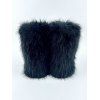 Artificial Fur Flat Platform Warm Winter Snow Boots - Noir EU 43
