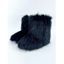 Artificial Fur Flat Platform Warm Winter Snow Boots - Brun EU 43