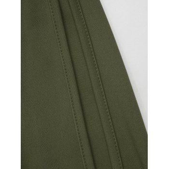 Valentine's Day Women Long Sleeve Top Round Neck Solid Color Ruched Bust Drawstring Casual Top