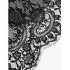 Robe camisole à doubles bretelles spaghetti et superposition de dentelle et de maille à imprimé floral sur toute la surface avec ceinture corset - Gris XXL | US 14