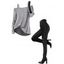 Women Outfit Skew Neck Textured Solid Color Top and Grommet Lace Up Pants Set - Blanc S | US 4