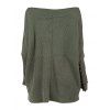 Women Gothic Outfit Textured Skew Neck Long Sleeve Top and Grommet Pants Set - Vert S | US 4