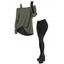 Women Gothic Outfit Textured Skew Neck Long Sleeve Top and Grommet Pants Set - Gris Clair S | US 4