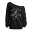 Sweat-shirt d'Halloween à imprimé chapeau de sorcier et lettres - Blanc XXL | US 14