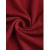 Haut à capuche colorblock, haut texturé à manches longues avec capuche - Rouge Vineux S | US 4