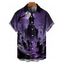Chemise gothique pour homme, boutonnée, imprimé croix, nuit d'Halloween - Concorde XXXXL | US 18