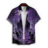 Chemise gothique pour homme, boutonnée, imprimé croix, nuit d'Halloween - Concorde XXXXL | US 18