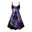 Robe gothique à imprimé croix pour Halloween, mini-robe à bretelles spaghetti - Concorde XL | US 12