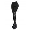Women Outfit Cable Knit Hooded Cardigan and Snap Button Pants Set - Noir S | US 4