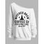 Sweat-shirt d'Halloween à imprimé chapeau de sorcier et lettres - Blanc XXL | US 14