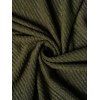 Ensemble de couleurs contrastées avec débardeur à découpes croisées et haut ouvert sur le devant - Vert Armée XXL | US 14