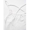 Women Outfit Crisscross Tank Top Open Front Top and Snap Button Pants Set - Vert Armée S | US 4