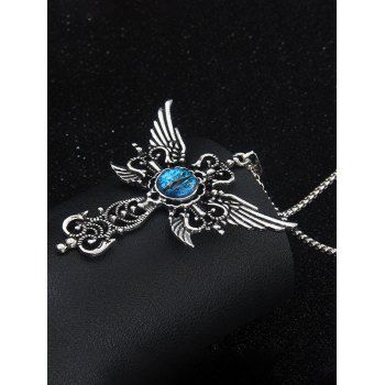 Wings Evil Eye Pendant Trendy Necklace