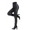 Pantalon gothique à lacets et œillets, pantalon long skinny - Noir M | US 6