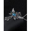 Collier tendance avec pendentif ailes contre le mauvais œil - Argent 