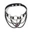 Collier ras du cou punk gothique avec détails en croix et têtes de mort - multicolor B 