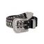 Ceinture punk en PU avec strass tendance - Noir 