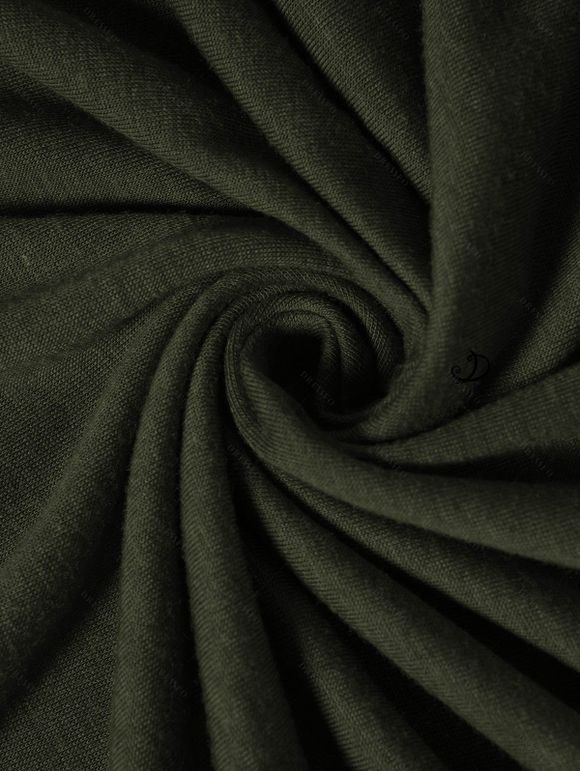 Gothic Women Outfit Crisscross V Neck Lace Up Top and Lace Up Buckle Leggings Set - Vert profond S | US 4