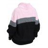 Pull colorblock col roulé manches longues pull décontracté - multicolor XXL | US 14