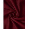 Débardeur bandage pour femme, style corset vintage, colorblock, à l'avant - Rouge Vineux XXL | US 14
