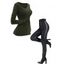 Gothic Women Outfit Crisscross V Neck Lace Up Top and Lace Up Buckle Pants Set - Noir S | US 4