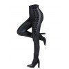 Gothic Women Outfit Crisscross V Neck Lace Up Top and Lace Up Buckle Pants Set - Vert profond S | US 4