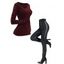 Gothic Women Outfit Crisscross V Neck Lace Up Top and Lace Up Buckle Pants Set - Noir S | US 4