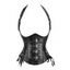Corset gothique à lacets et boucle style punk - Noir M | US 6