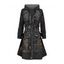 Robe à capuche gothique, imprimé 3D, mini-robe à lacets et cordons de serrage - Noir XXXXXL | US 20