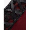 Women Outfit Bandage Women Corset Tank Top and Grommet Pants Set - Rouge Vineux S | US 4
