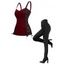 Women Outfit Bandage Women Corset Tank Top and Grommet Pants Set - Rouge Vineux S | US 4