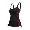 Women Outfit Bandage Women Corset Tank Top and Grommet Pants Set - Noir S | US 4