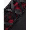 Women Outfit Bandage Women Corset Tank Top and Grommet Pants Set - Noir S | US 4