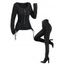 Gothic Women Outfit Lace Up Zip Square Neck Top and Grommet Pants Set - Noir S | US 4
