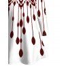 Women Outfit Geometric Print V Neck Long Sleeve Top and Pants Set - Rouge Vineux S | US 4