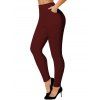 Women Outfit Geometric Print V Neck Long Sleeve Top and Pants Set - Rouge Vineux S | US 4