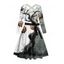 Robe d'Halloween à imprimé branches de citrouilles et ceinture croisée - Noir XXXXXL | US 20