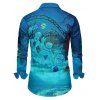 Couple Outfit Halloween Night Print Crossover Belt Dress and Long Sleeve Shirt Set - Pers S | US 4