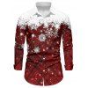 Christmas Couple Outfit Plaid Snowflake Print Crossover Belt Dress and Shirt Set - Rouge Vineux S | US 4