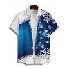 Christmas Couple Outfit Snowflake Bell Star Print Dress and Shirt Set - Bleu S | US 4